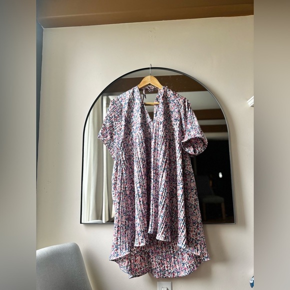 LULUS | BNWT pink floral print satin dress | size xl - Picture 3 of 5